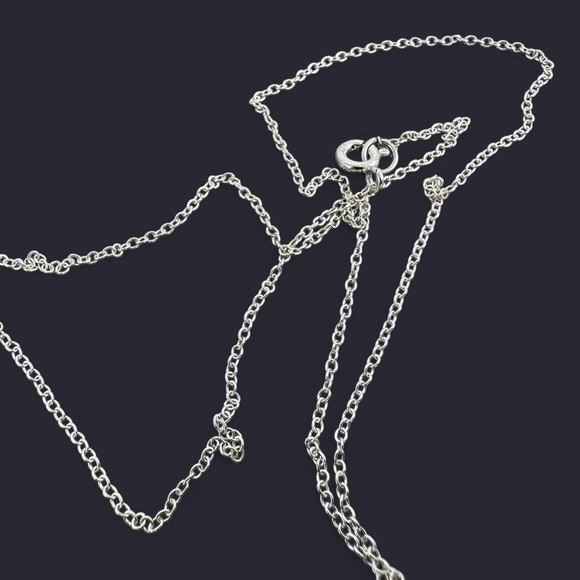 Fluorite Stone Pendant Sterling Silver Necklace - Picture 5 of 6